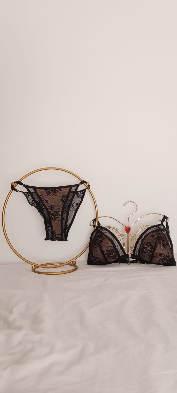Gisela Sujetador triangular Negro