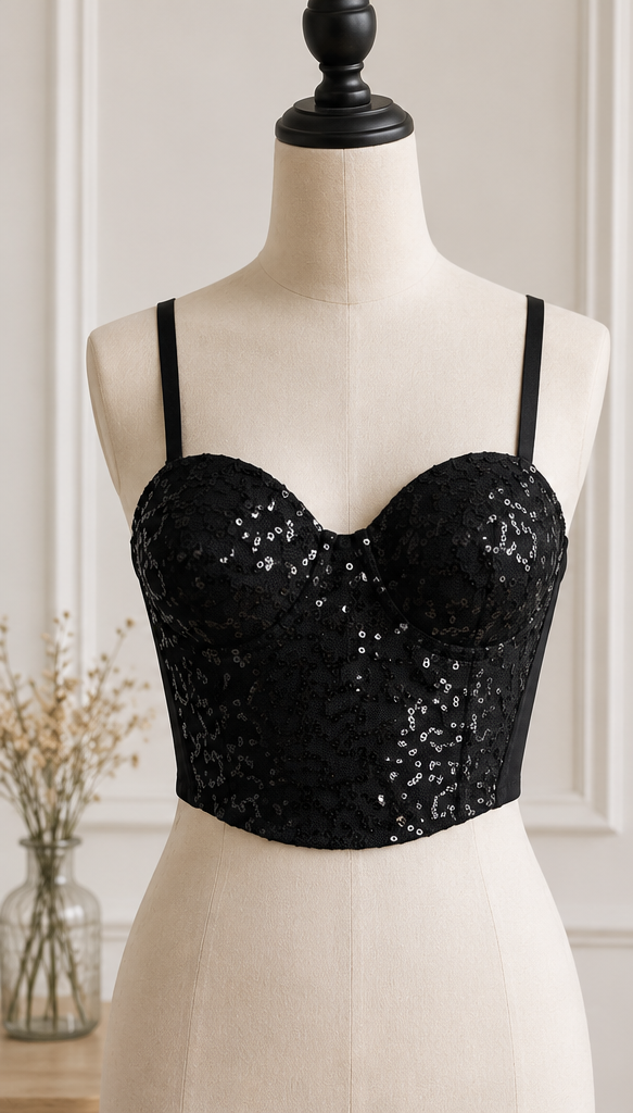 Translation missing: es.Gisela Bustier Negro