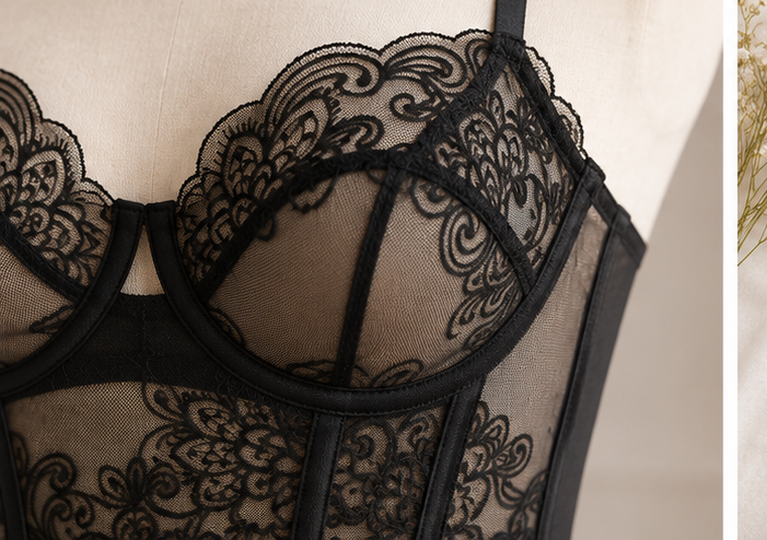 Gisela Sujetador balconette Negro