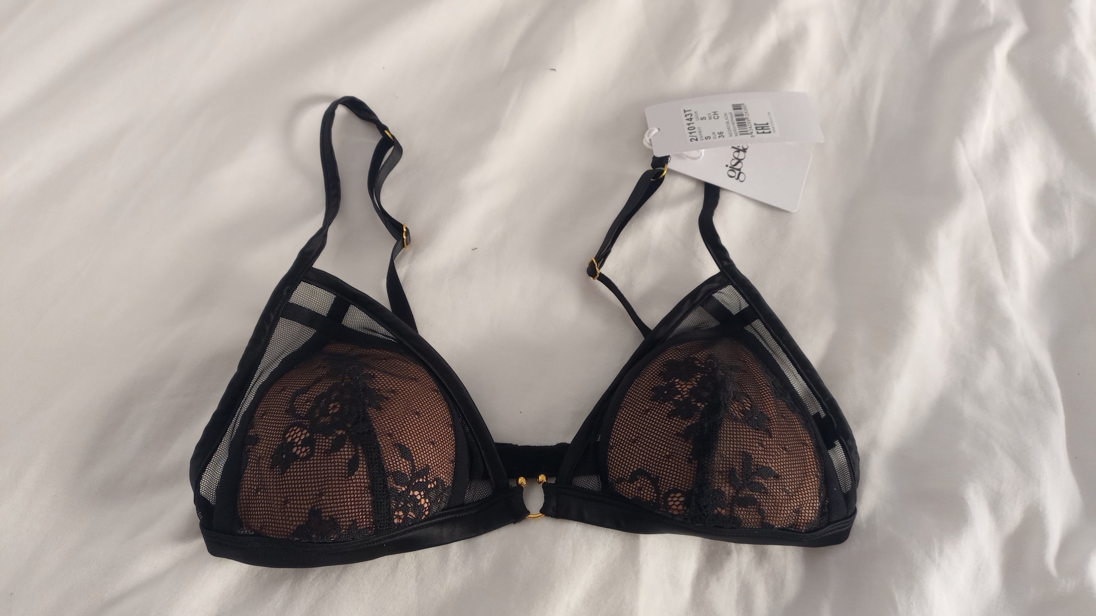 Gisela Sujetador triangular Negro