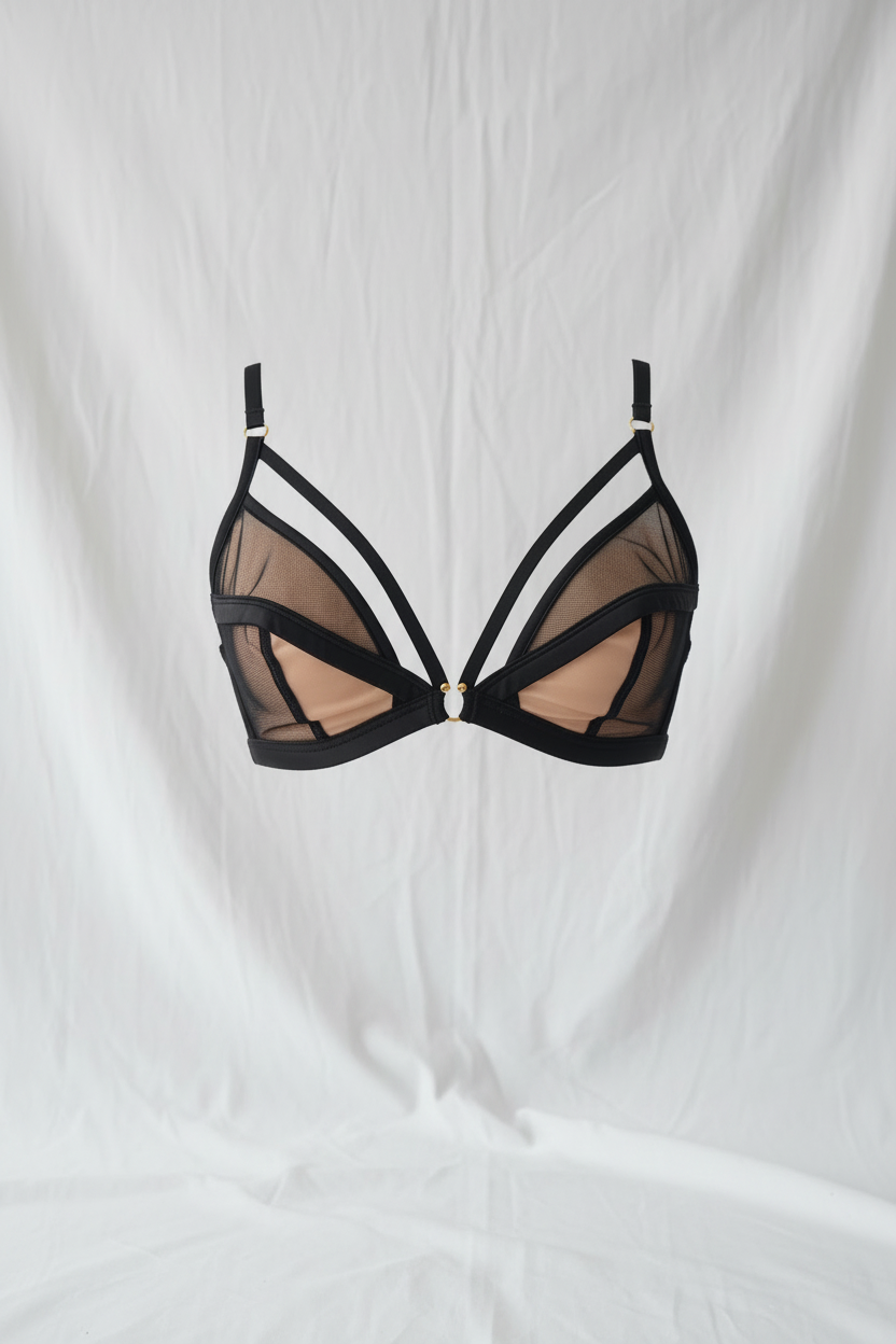 Gisela Sujetador triangular Negro