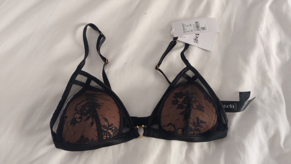 Gisela Sujetador triangular Negro