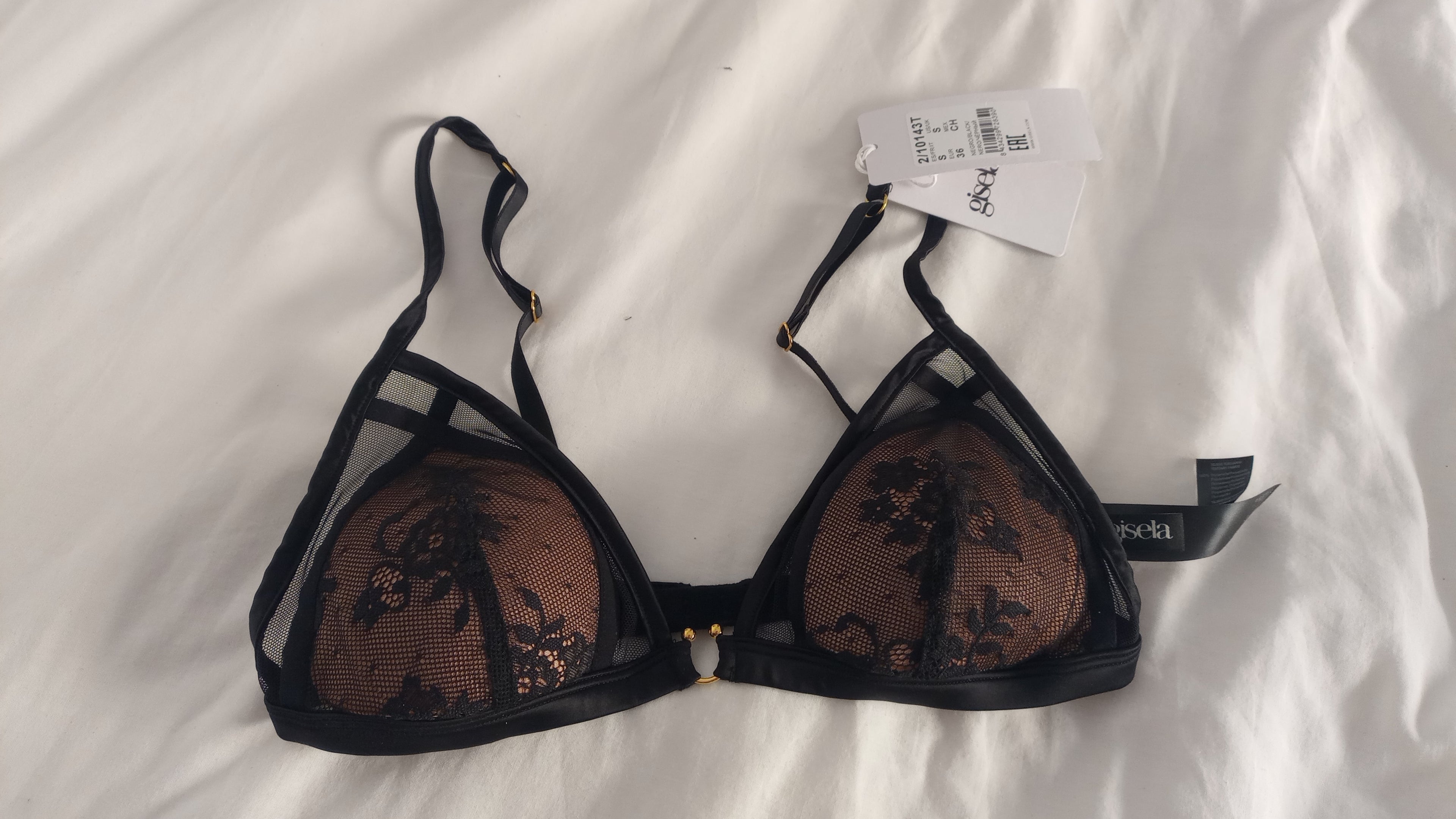 Gisela Sujetador triangular Negro